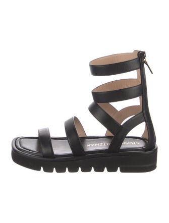 Stuart Weitzman Leather Gladiator Sandals
