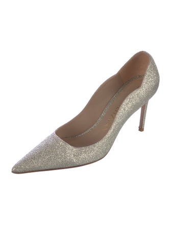 Stuart Weitzman Glitter Glitter Accents Pumps