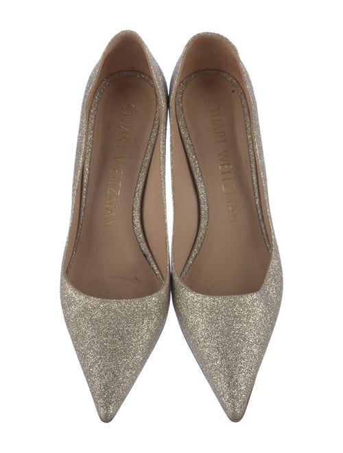 Stuart Weitzman Glitter Glitter Accents Pumps
