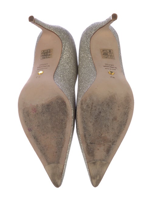 Stuart Weitzman Glitter Glitter Accents Pumps