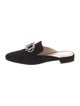 Stuart Weitzman Velvet Beaded Accents Mules