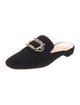 Stuart Weitzman Velvet Beaded Accents Mules
