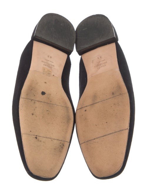 Stuart Weitzman Velvet Beaded Accents Mules