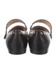 Stuart Weitzman Leather Studded Accents Mary Jane Flats