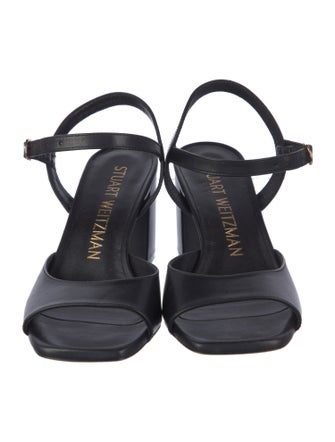 Stuart Weitzman Leather Slingback Sandals