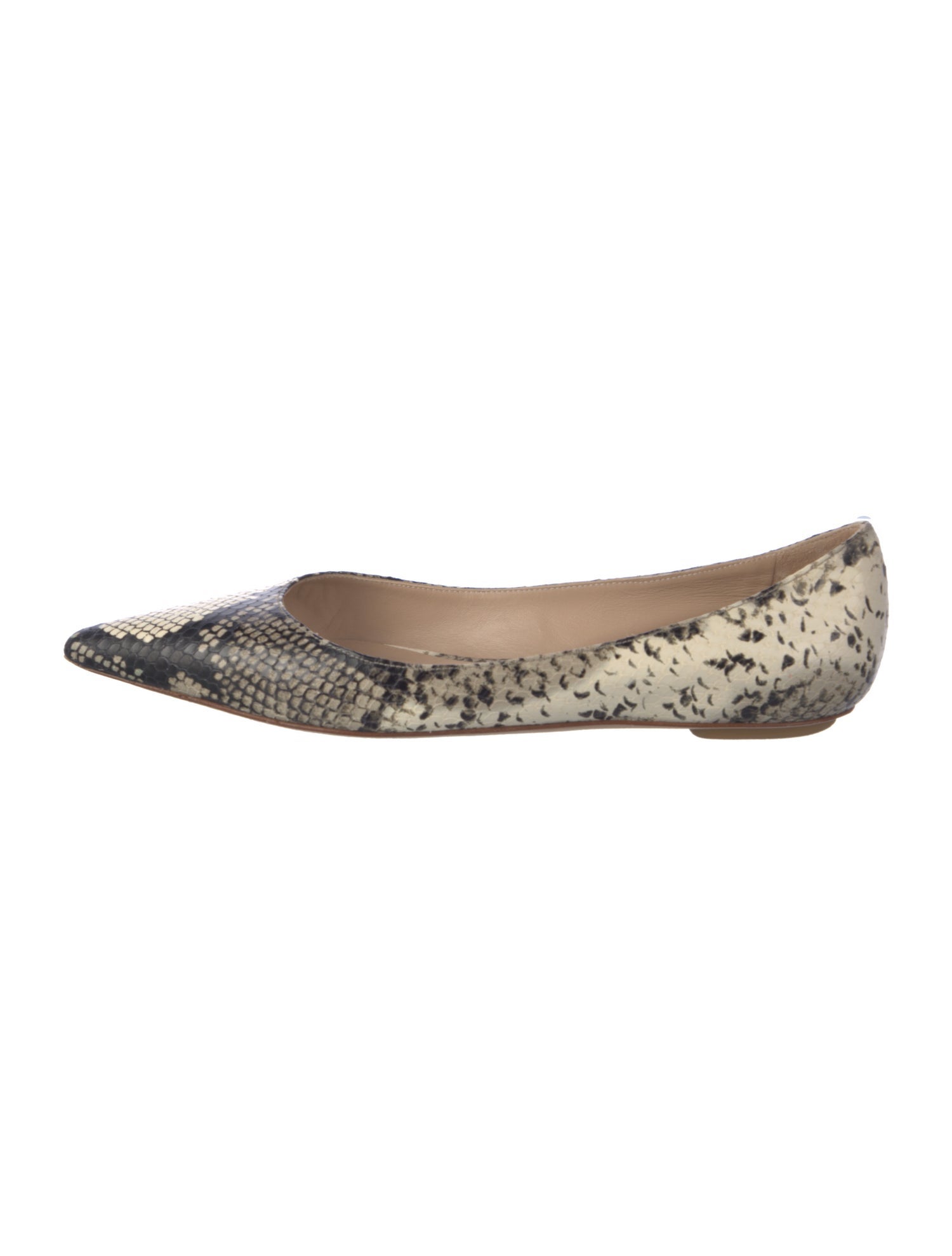 Stuart Weitzman Leather Animal Print Flats