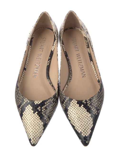 Stuart Weitzman Leather Animal Print Flats