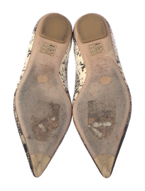 Stuart Weitzman Leather Animal Print Flats