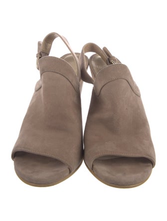 Stuart Weitzman Suede Slingback Sandals