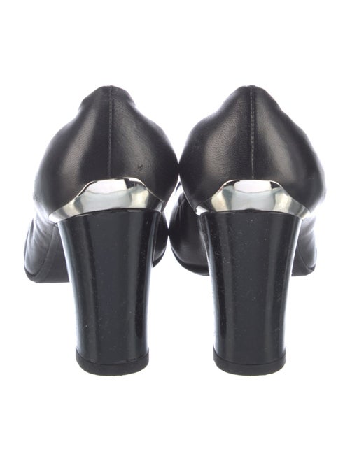 Stuart Weitzman Leather Bow Accents Pumps