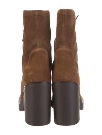 Stuart Weitzman Suede Lace-Up Boots