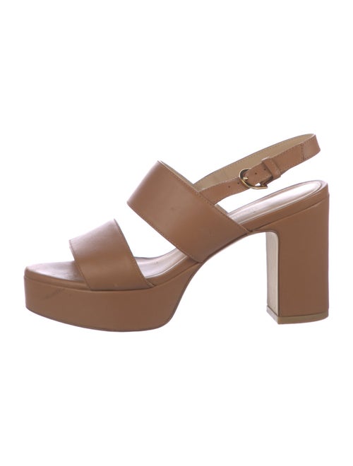 Stuart Weitzman Leather Slingback Sandals