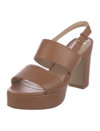 Stuart Weitzman Leather Slingback Sandals