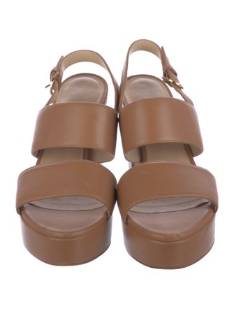 Stuart Weitzman Leather Slingback Sandals