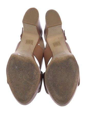 Stuart Weitzman Leather Slingback Sandals