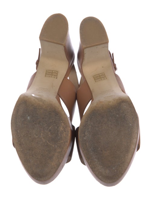 Stuart Weitzman Leather Slingback Sandals