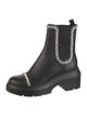 Stuart Weitzman Leather Beaded Accents Chelsea Boots
