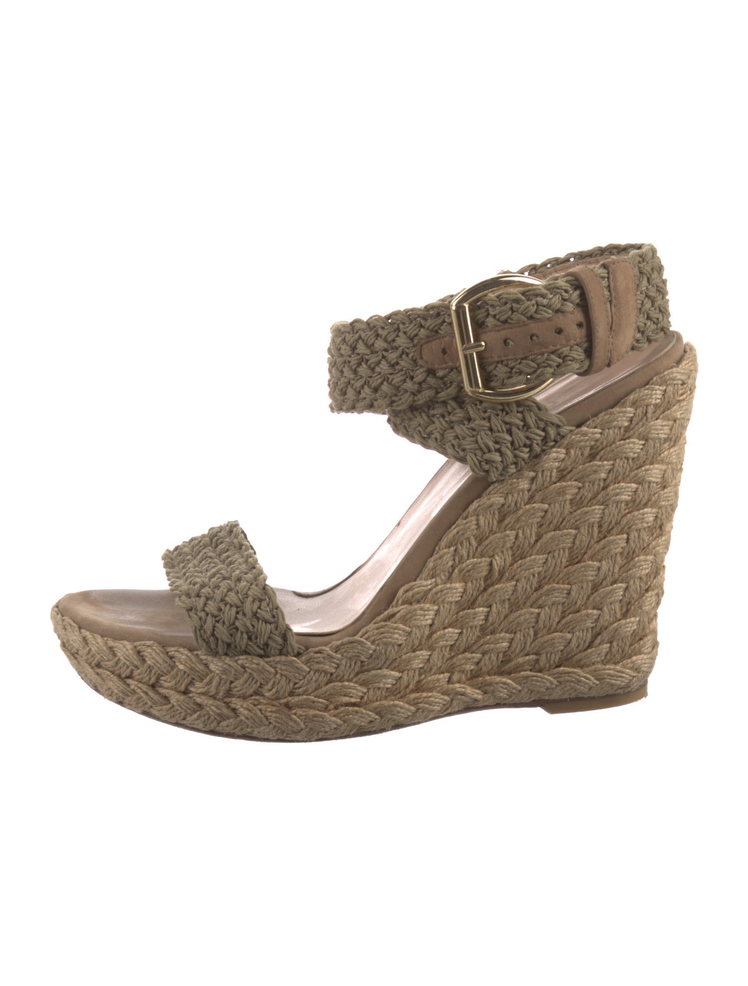 Stuart Weitzman Jute Braided Accents Espadrilles