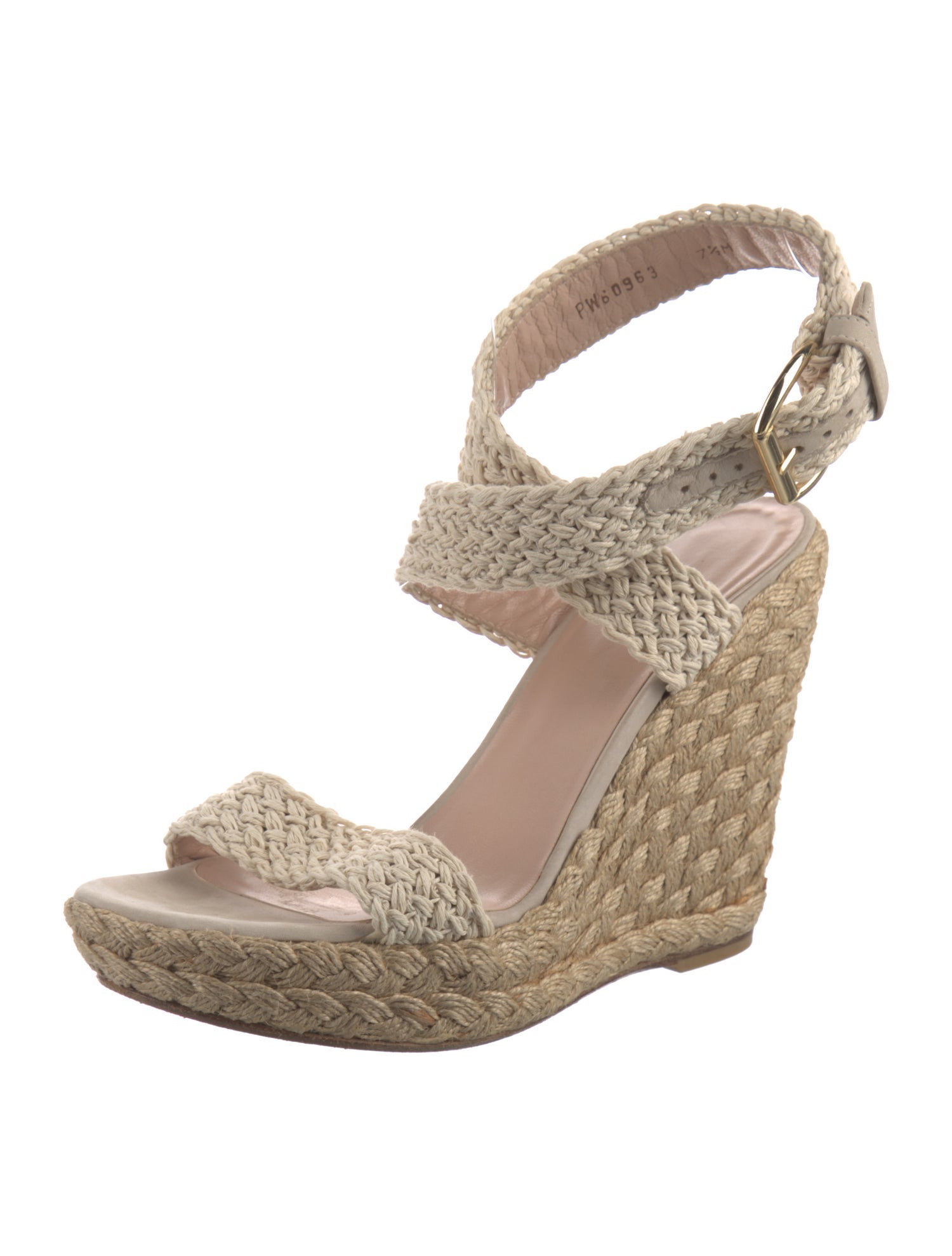 Stuart Weitzman Animal Print Braided Accents Espadrilles