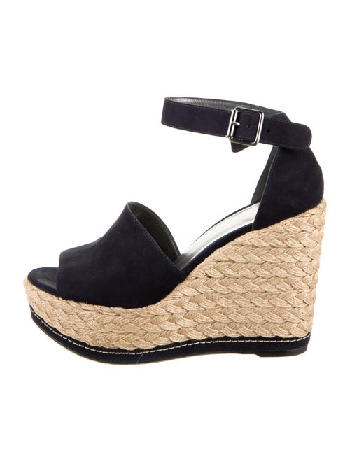 Stuart Weitzman Suede Animal Print Espadrilles