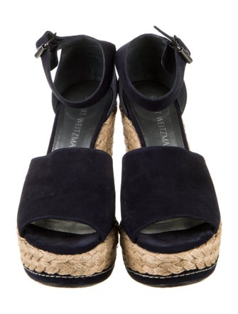 Stuart Weitzman Suede Animal Print Espadrilles