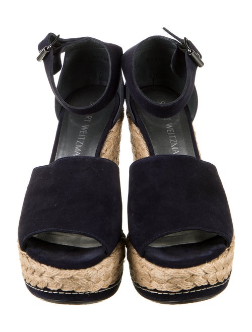 Stuart Weitzman Suede Animal Print Espadrilles