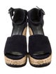 Stuart Weitzman Suede Animal Print Espadrilles