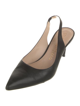 Stuart Weitzman Leather Slingback Pumps
