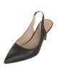 Stuart Weitzman Leather Slingback Pumps