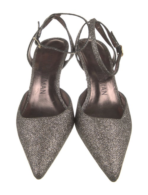 Stuart Weitzman Glitter Slingback Pumps