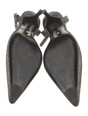 Stuart Weitzman Glitter Slingback Pumps