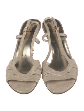 Stuart Weitzman Suede Slingback Sandals