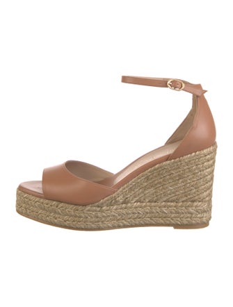 Stuart Weitzman Leather Espadrilles