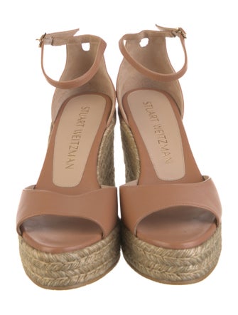 Stuart Weitzman Leather Espadrilles