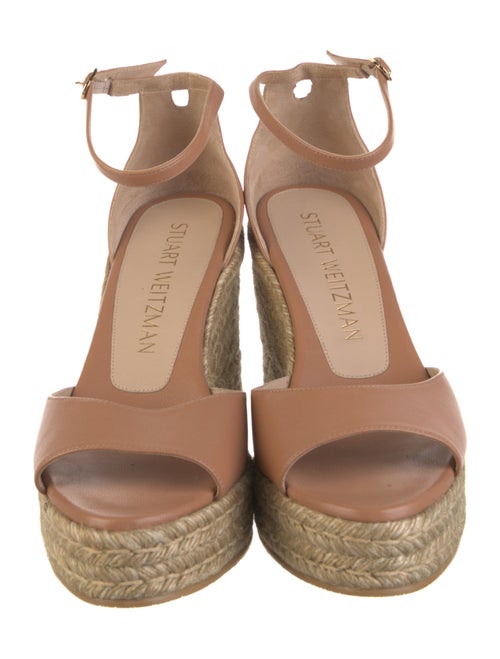Stuart Weitzman Leather Espadrilles
