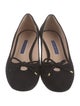 Stuart Weitzman Suede Bow Accents Pumps