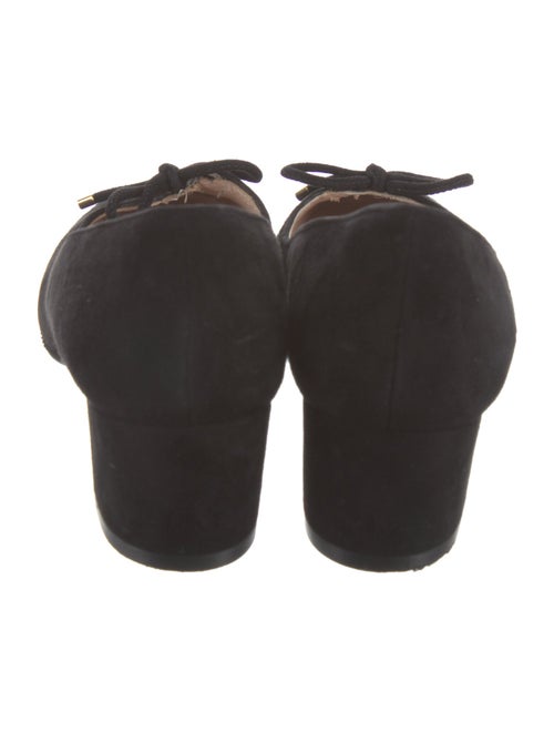 Stuart Weitzman Suede Bow Accents Pumps