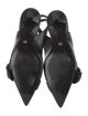 Stuart Weitzman Leather Bow Accents Slingback Pumps