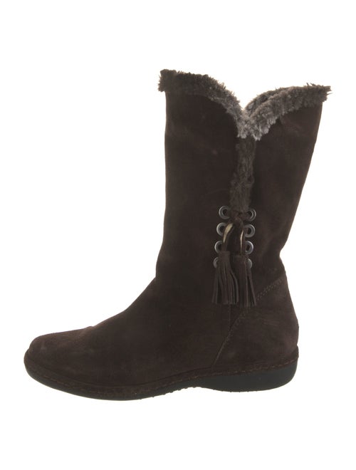 Stuart Weitzman Suede Tassel Accents Boots
