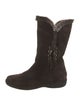 Stuart Weitzman Suede Tassel Accents Boots