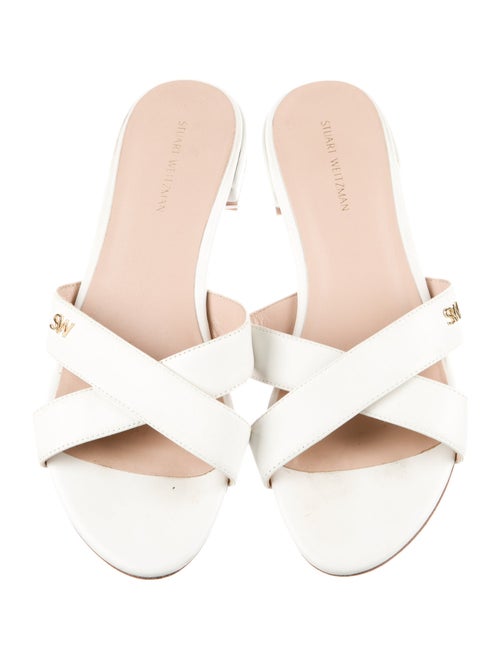 Stuart Weitzman Leather Slides