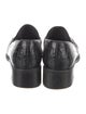 Stuart Weitzman Embossed Leather Tassel Accents Loafers