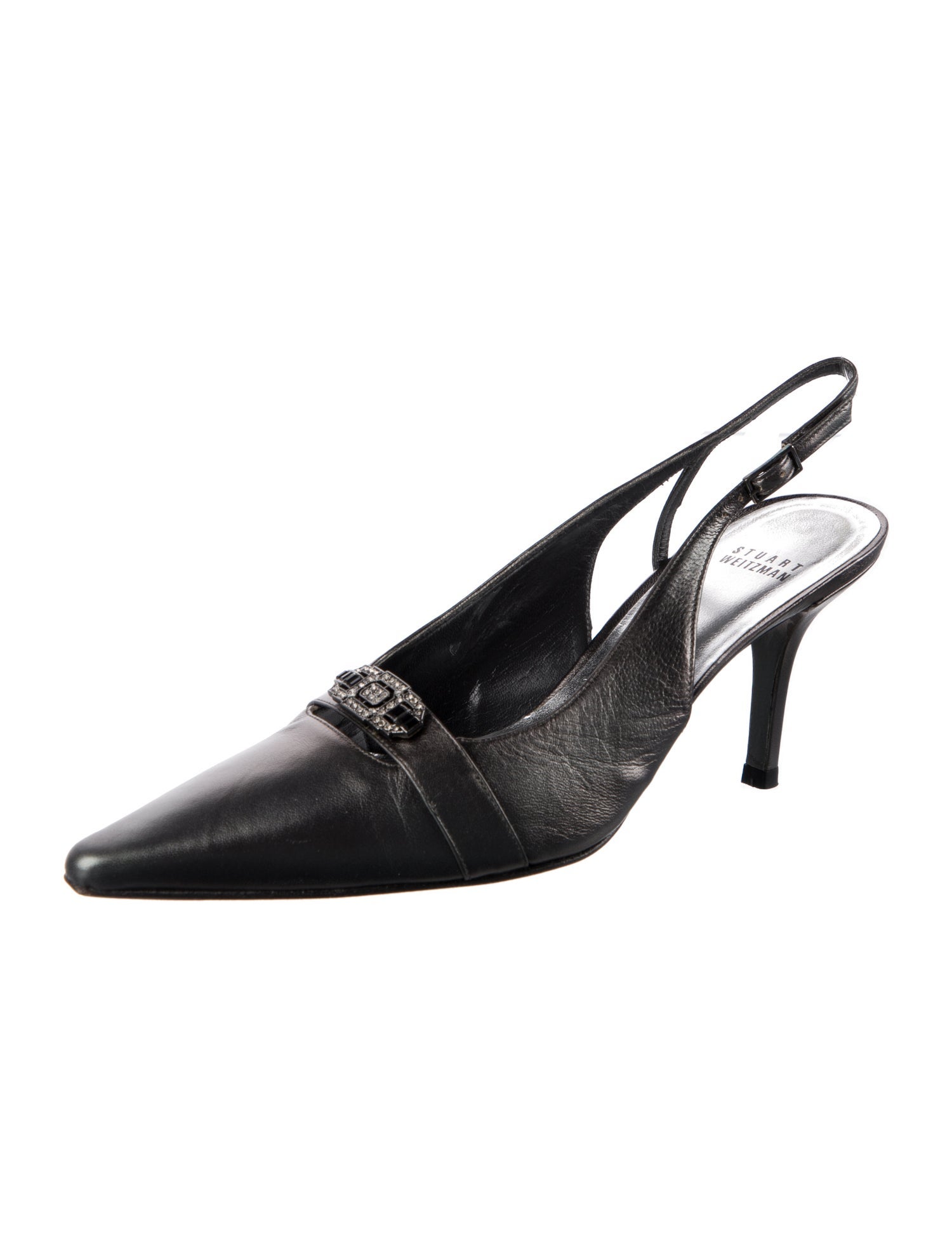 Stuart Weitzman Leather Slingback Pumps