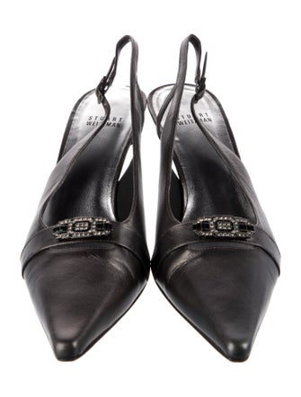 Stuart Weitzman Leather Slingback Pumps