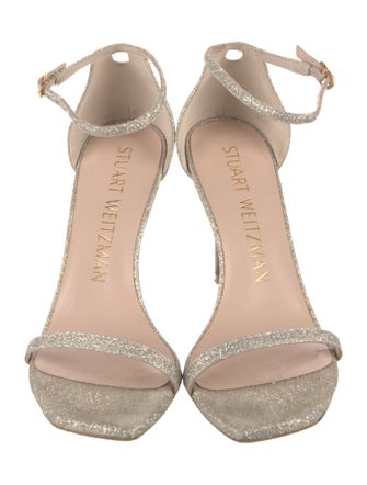 Stuart Weitzman Glitter Glitter Accents Sandals