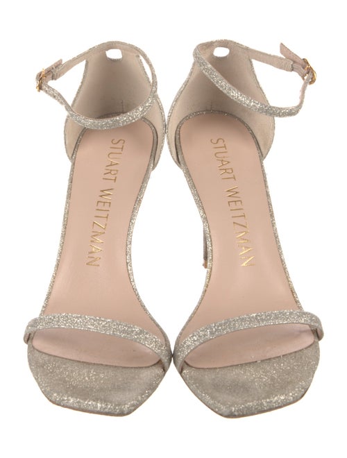 Stuart Weitzman Glitter Glitter Accents Sandals