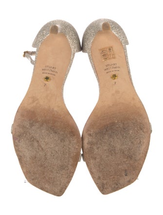 Stuart Weitzman Glitter Glitter Accents Sandals