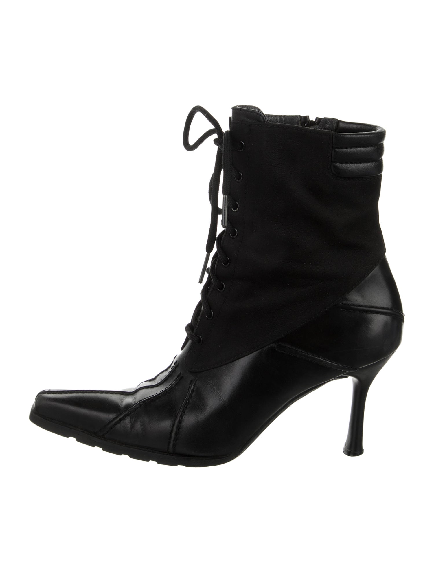 Stuart Weitzman Leather Lace-Up Boots