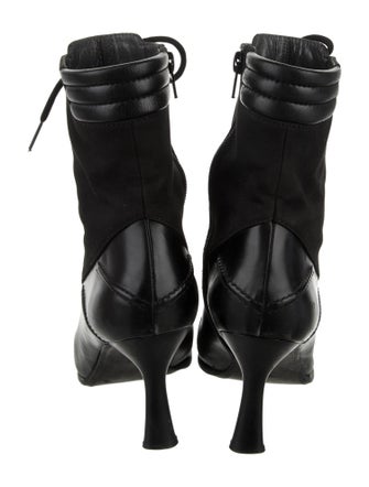 Stuart Weitzman Leather Lace-Up Boots