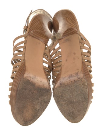 Stuart Weitzman Leather Gladiator Sandals